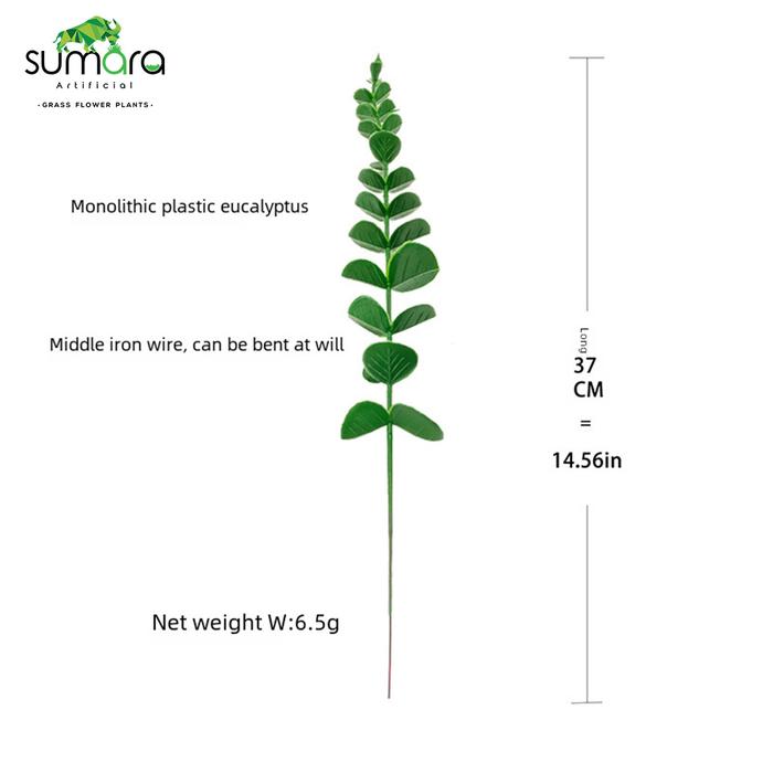 Gambar Tanaman artificial / Tanaman Sintetis Daun Eucalyptus (10pcs) - Hijau dari Toko Rumput Sumara undefined Tokopedia
