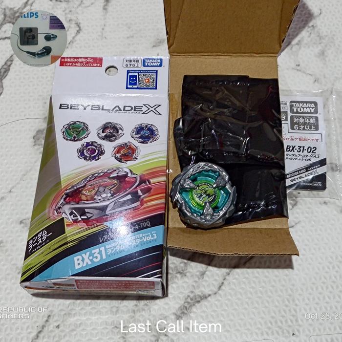 Gambar Beyblade X Random Booster RBV BX-31-02 Tyrannobeat Tyranno Beat 3-60 S Spike 100% Original Takara Tomy Plus Asia Code dari Last Call Item undefined Tokopedia