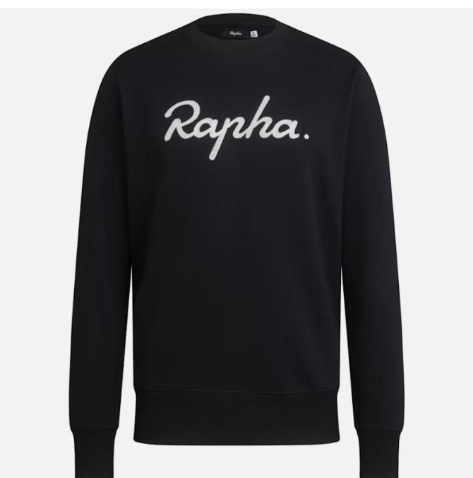 Gambar Rapha Men Logo Sweatshirt sweater jaket sepeda Original Product - Black White, S dari Athletics Bites undefined Tokopedia
