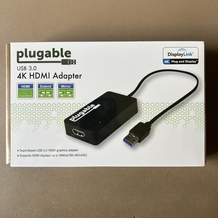 Jual PLUGABLE USB HDMI 4K Displaylink Macbook M1 Extended Display