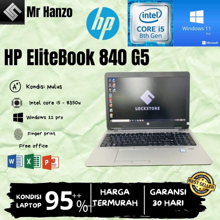 Hp elitebook 840 G6 core i7 8665u SSD 512GB 8GB FHD WIN 10 ori  8GB SSD 256GB