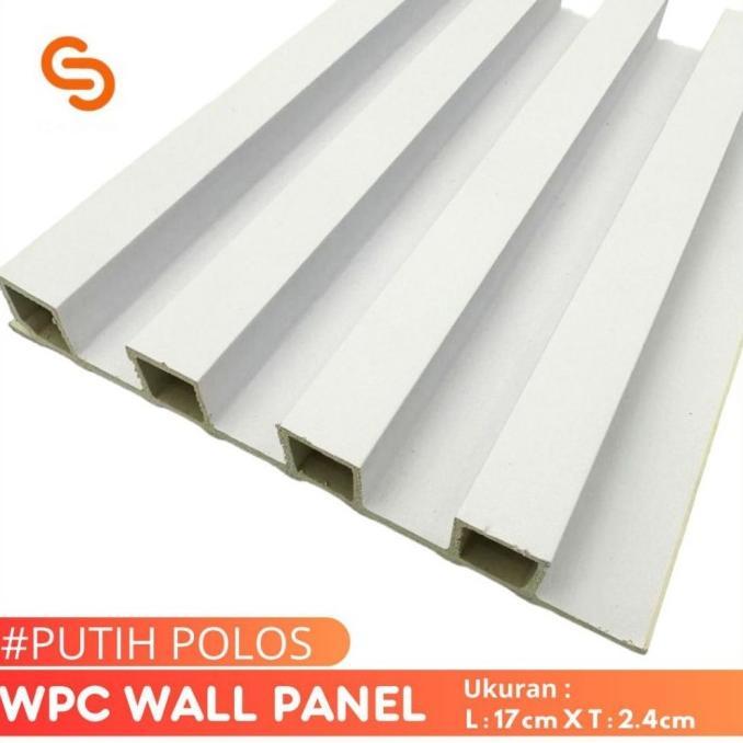 Gambar Wpc Wall Panel 24mm 300cm Dekor Dinding Wood Panel 3m Pvc Terbaru - Putih, 300cm dari Bias Cakrawala undefined Tokopedia