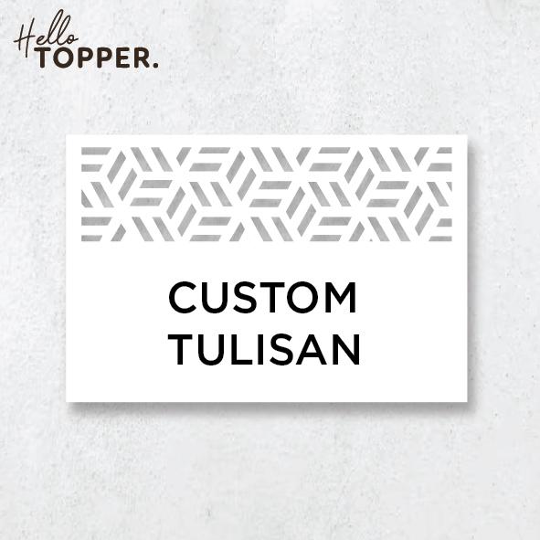 Promo Custom Tulisan Sign Board Akrilik UV Print Tanda Nama Pintu ...