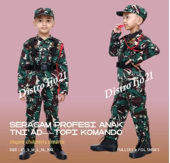 Gambar . PROFESI ANAK POLISI TNI LORENG KOMPLIT DAHRIM KOPEL SERAGAM TNI ANAK - KOMANDO DAHRIM, M dari BUSANA BERKILAU undefined Tokopedia