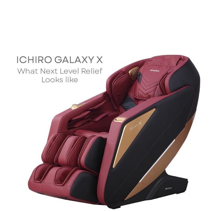 Gambar Advance Kursi Pijat Refleksi Full Body I-Chiro Galaxy X Massage Chair Terapi Refleksi Kursi Therapy Punggung Tubuh Leher Pijit dengan AVA & 3D Rollers - Alpha Red dari Advance Product Official undefined Tokopedia