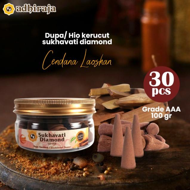 Gambar Dupa kerucut/ cone Sukhavati diamond cendana Laoshan Grade AAA - 30 pcs dari Toko Adhiraja undefined Tokopedia