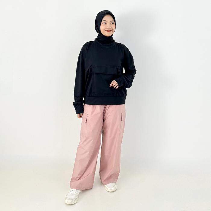 Gambar Setelan Kulot Parasut Olahraga Muslim Wanita Fit L -XL Lezahrasignature Set Sporty Claudia - Merah Muda, L dari LEZAHRASIGNATURE undefined Tokopedia