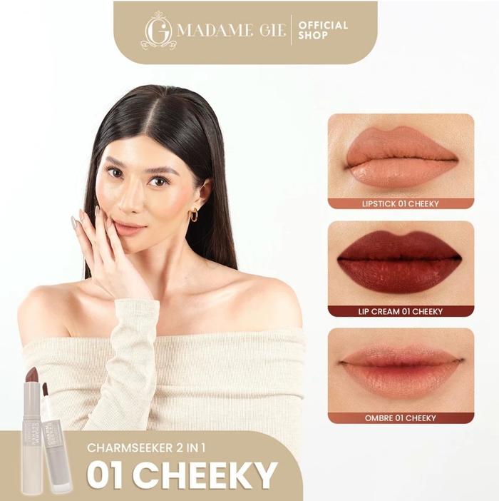 Gambar Madame Gie Charmseeker Lipstick Ombre - LipCream Matte Finish - 01 Cheeky dari Madame Gie Cosmetics undefined Tokopedia