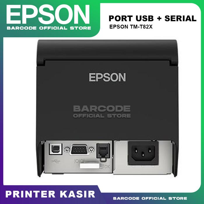 Gambar Epson TM-T82X Printer Kasir Thermal 80mm POS Auto Cutter Cetak Struk Termal USB LAN RS-232 - USB dari Barcode Store Solutions undefined Tokopedia