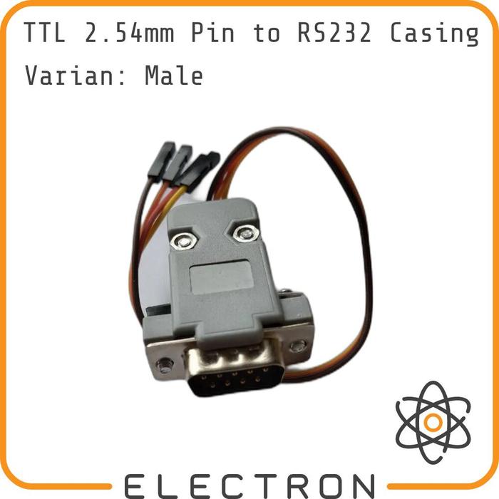 Gambar TTL 2.54mm Pin to RS232 Casing - Module Bidirectional Converter Header Cable Serial COM Port 3.3V-5V Level Housing Variant Male or Female Kabel TTL ke RS232 Modul Konverter Dua Arah Port Serial COM - RS232 Male dari Electron ID_NEW undefined Tokopedia