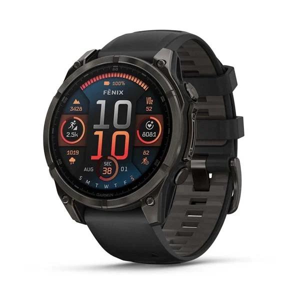 Gambar GARMIN Fenix 8 Amoled Sapphire 47mm Smartwatch waterproof with Silicone Band - Garansi Resmi TAM 2 Tahun - Shappire Gray dari Doran Wearable Official_NEW undefined Tokopedia