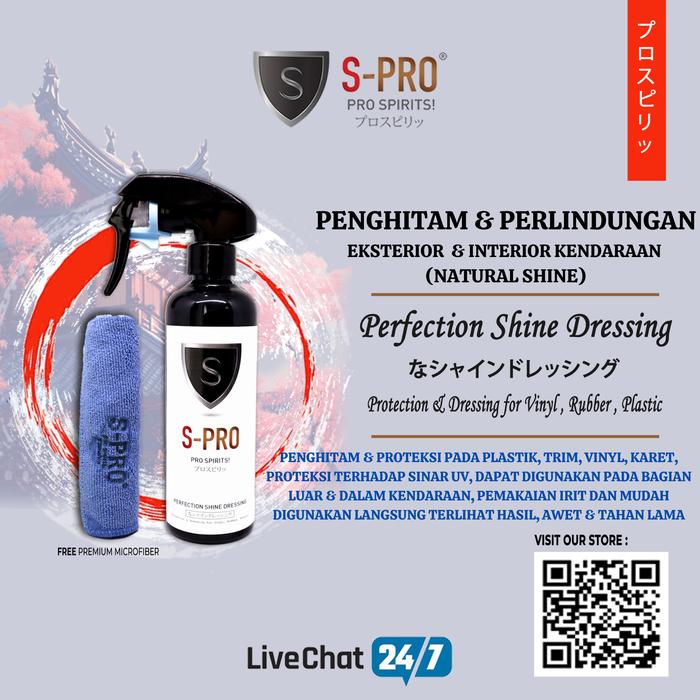 Gambar BLACK TO BLACK PROTECTION AND DRESSING PENGHITAM VINYL PLASTIC RUBBER - 250ML+MICRFIBER dari JAPANESE NANO COATING undefined Tokopedia