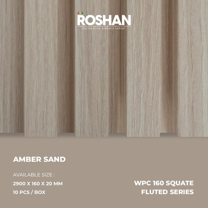 Panel Wpc Rohsan Jual ROSHAN WPC FLUTED 160 SQUATE FLUTED Wpc Wall Panel Square FLUTED ...