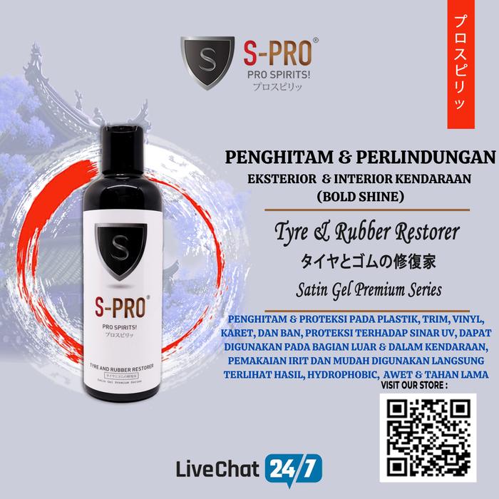 Gambar TYRE AND RUBBER RESTORER SEMIR BAN MOTOR MOBIL BLACK TO BLACK RESTORER - 250ML dari JAPANESE NANO COATING undefined Tokopedia