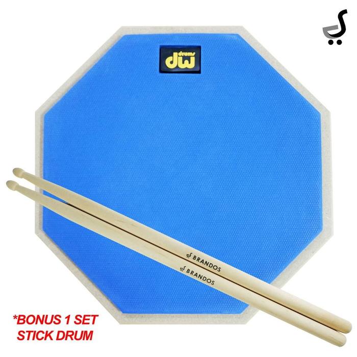 Gambar Drum Pad 10 Inch DW Drums BONUS 1 SET Stick Drumpad DPD-410 Hitam STKD - Biru dari PWK_THRIFTHING undefined Tokopedia