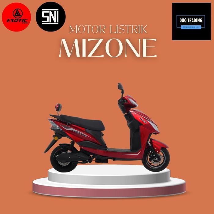 Gambar Motor Listrik MIZONE Garansi Resmi by Pacific BARU - MAROON dari CV BERKAHIYA undefined Tokopedia