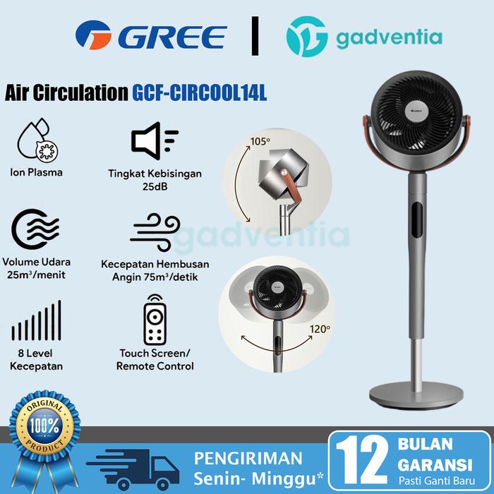 Gambar GREE CIRCOOL-13S dan CIRCOOL-14L Air Circulation Fan Ion Plasma Circool Kipas Angin Pendingin Ruangan Tamu Kamar Tidur Kantor GCF-CIRCOOL-13S GCF-CIRCOOL-14L - GREE CIRCOOL14L dari GADVENTIA undefined Tokopedia