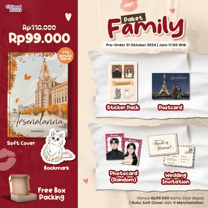 Gambar PRE ORDER - Buku Novel - Arsenalanna - Bilasalmon - Cloudbook Publishing - Bumifiksi - FAMILY dari Bumi Fiksi Makassar undefined Tokopedia