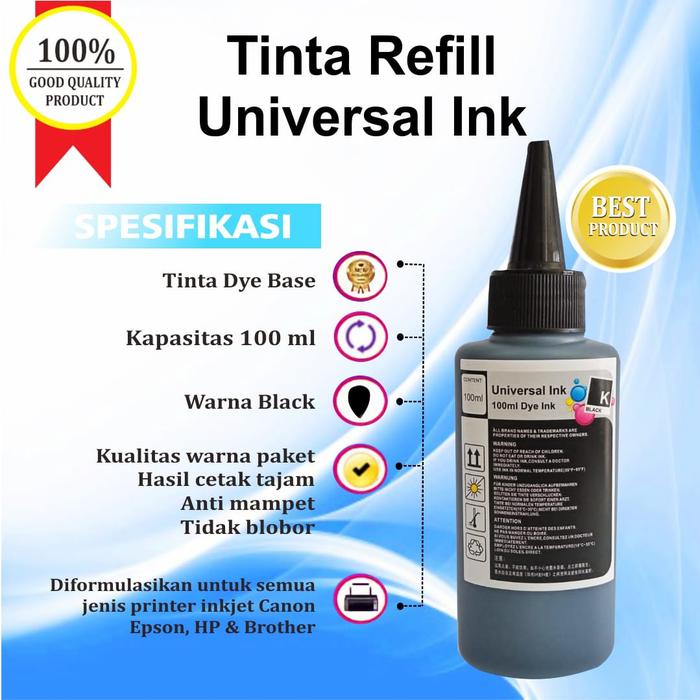 Gambar Tinta Refill Catridge Canon 810 811 Infus Printer IP2770 MP287 MP237 - Hitam dari Refindo Refill Station undefined Tokopedia