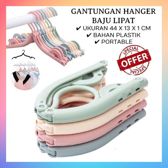 Gambar GROSIR 12 Pcs Hanger Lipat Magic / Hanger Pakaian Baju / Gantungan Lipat / Gantungan Baju - 6 pcs hanger dari Miczson undefined Tokopedia