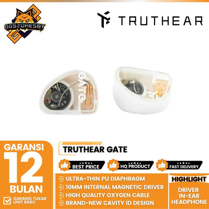 Gambar TRUTHEAR GATE TRUE TRUTHEAR GATE 10MM DYNAMIC DRIVER IN-EAR HEADPHONE EARPHONES - White dari GGSTORESBY undefined Tokopedia