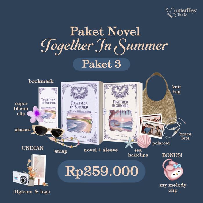 Gambar Pre Order - Buku Novel Together In Summer - Visya Nabila - Butterflies Books - Bumifiksi (Nov 2024) - PAKET 3 dari Bumi Fiksi Makassar undefined Tokopedia