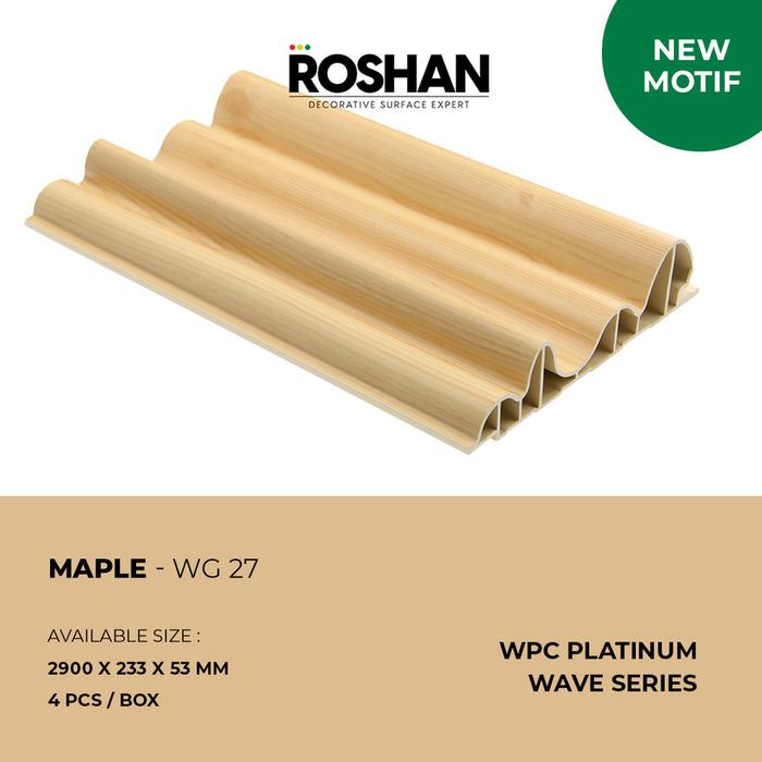Panel Wpc Rohsan Jual Roshan WPC Dinding Wall Panel Premium Fluted 290 x 23.3 CM ...