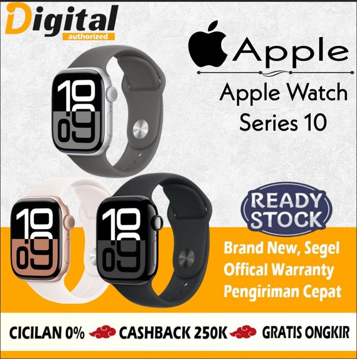 Promo Apple Watch Series 10 46MM 42MM Aluminum Case With Rubber
