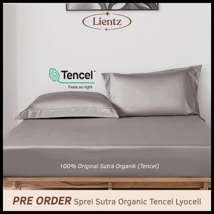 Gambar Best Seller Sprei Sutra Organic Tencel - Premium Bed Sheet Tencel By Lientz - SPREI SAJA, 180x200 dari toko andre too undefined Tokopedia
