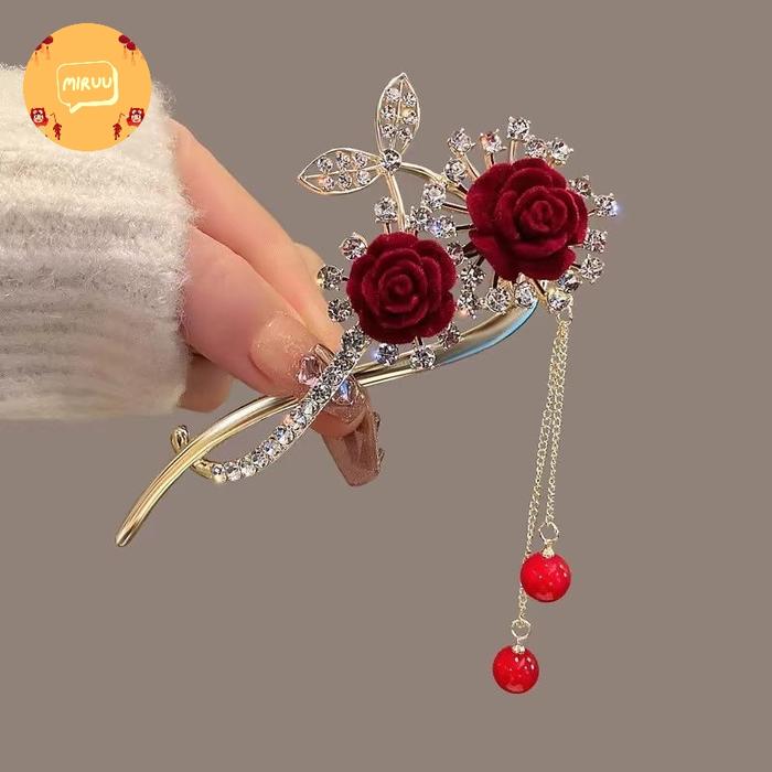 Gambar Tusuk konde china cina imlek sangjit chinese new year CNY bunga premium high quality import - E dari Miruushop undefined Tokopedia