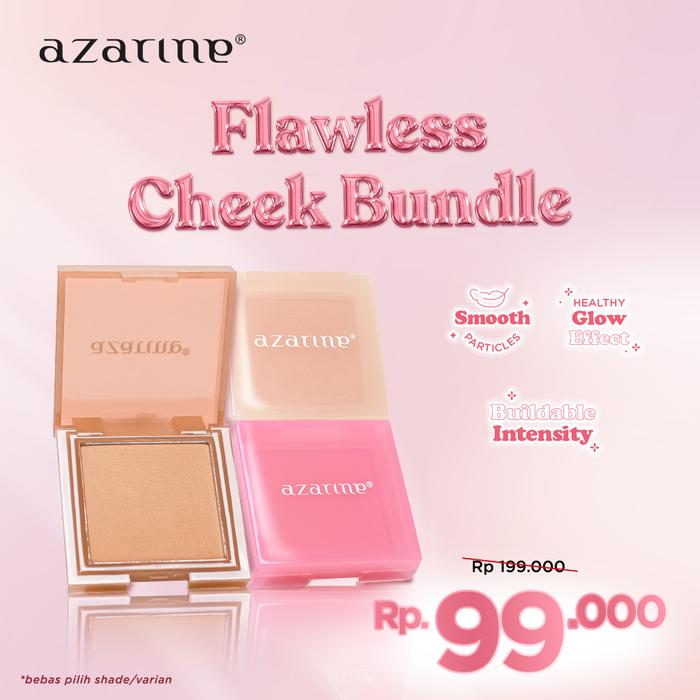 Gambar [BELI 2 DAPAT 3] Azarine Flawless Cheek Bundle (Blush + Highlighter + Bronzer) - 02Mango-01Apple, 01 Eyemericano dari azarinecosmetic undefined Tokopedia
