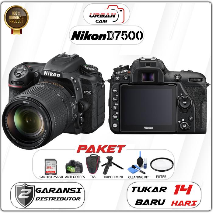 Nikon D7500 KIT AF-S DX 18-140mm ED VR NIKON D7500 BODY ONLY  KIT 18-140MM VR, PAKET16GB