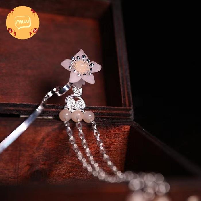 Gambar Tusuk konde china cina imlek sangjit chinese new year CNY bunga premium high quality import - I dari Miruushop undefined Tokopedia