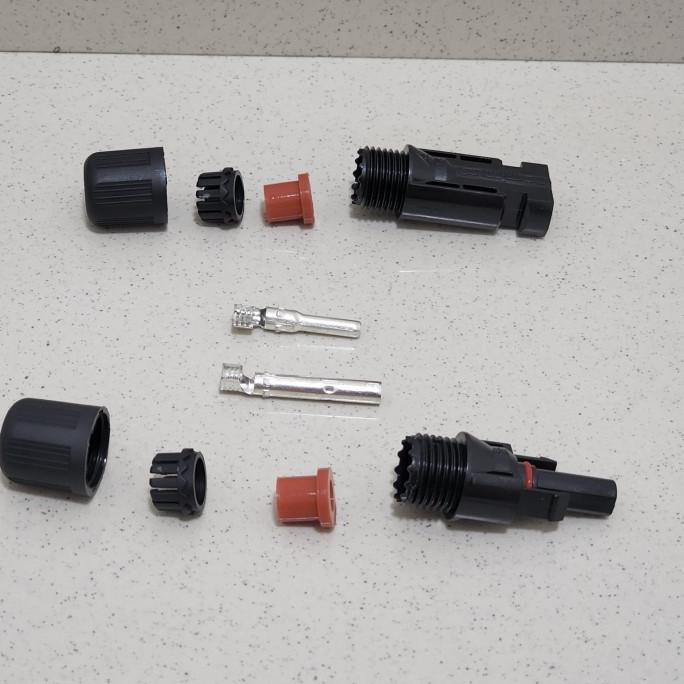 Gambar Connector Konektor PV Kabel Solar Panel Soket MC4 MC 4 Anti Air 1 Set dari ofikvy undefined Tokopedia