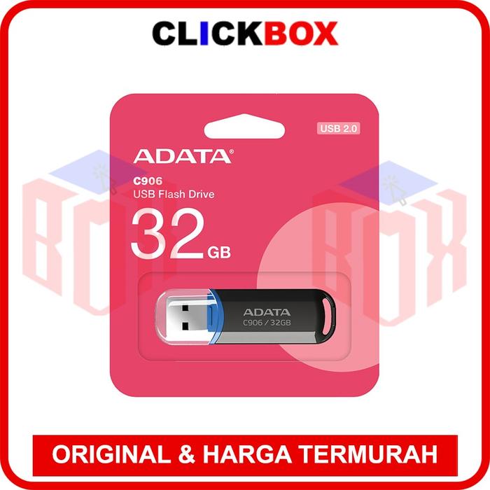 Gambar ADATA C906 Flashdisk USB 2.0 32GB - Hitam dari clickbox undefined Tokopedia