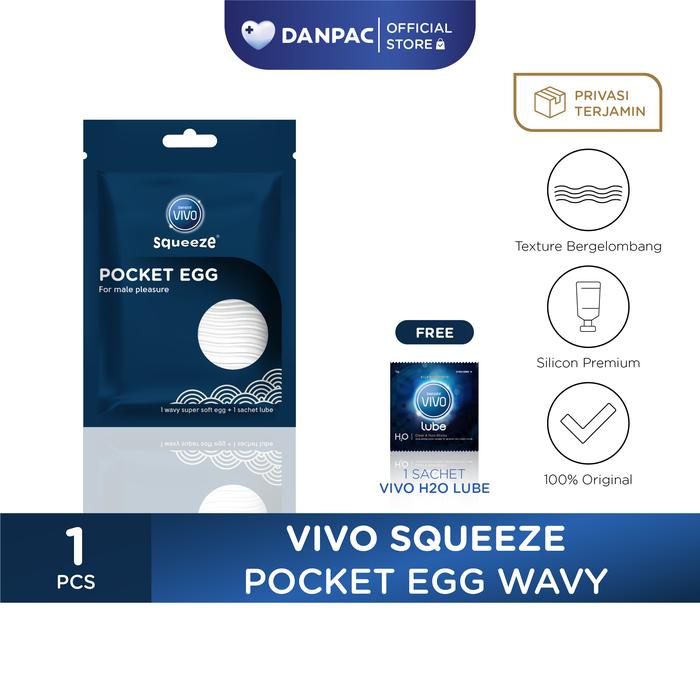 Gambar Vivo Pocket Egg Silicone - Alat Bantu Pria - Wavy dari Danpac Store undefined Tokopedia