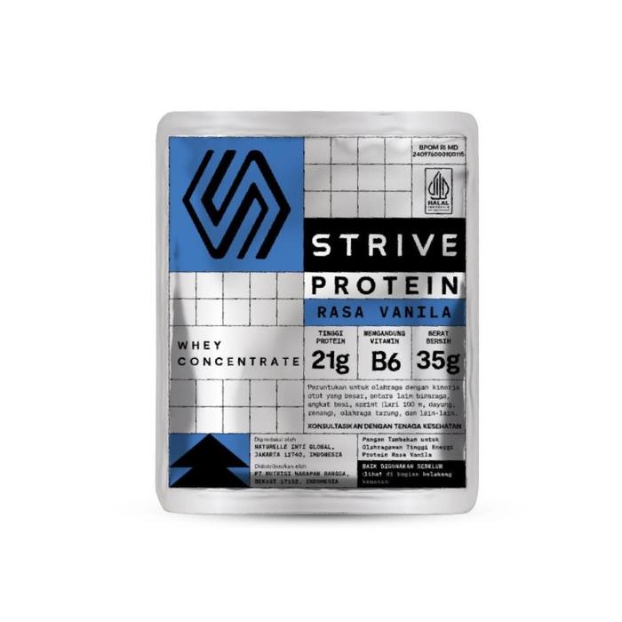Gambar READY STOCK Strive Energy Bar dan Energy GEL Strive Whey Protein susu supplement recovery - 1 sachet VANILA dari Selma Markett undefined Tokopedia