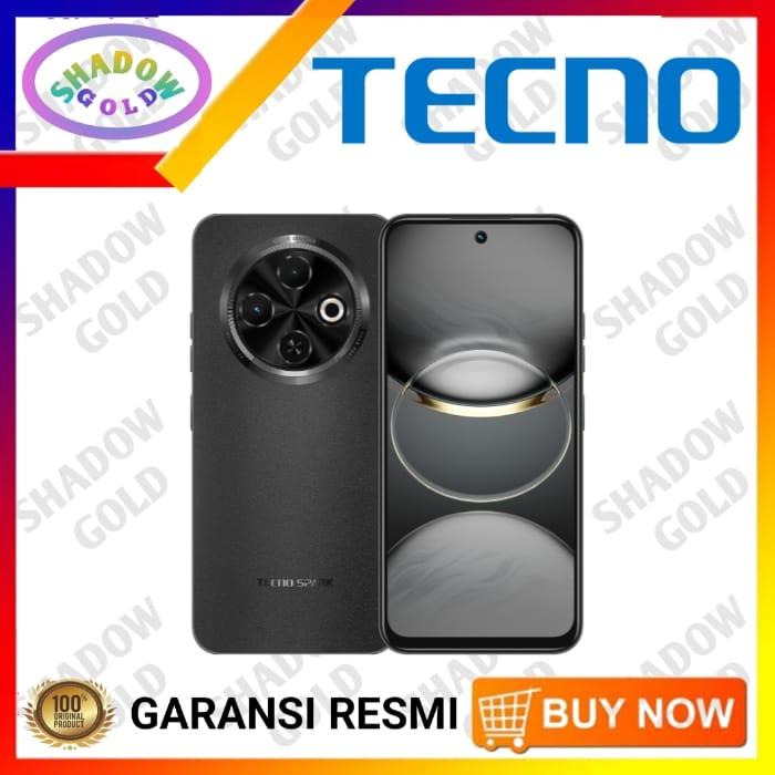 Gambar Tecno Spark 30c 6/128 6+6GB*+128GB, 120Hz Display, Sony 48MP Camera, Helio G81, 5000mAh, IP54, 7.8mm Ultra Slim, NFC, Garansi Resmi 12+1 Bulan - Black, 8/256 dari Shadow Gold undefined Tokopedia