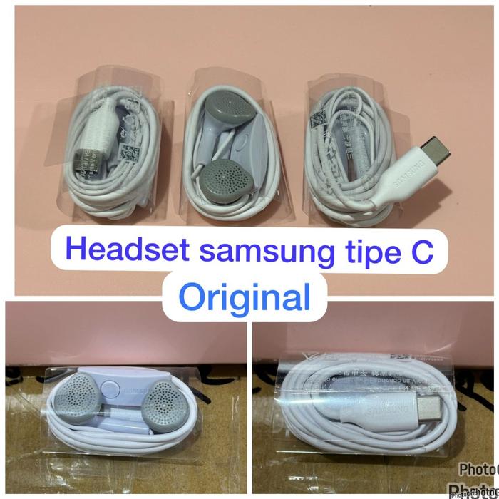 Gambar Headset Handsfree Samsung type-C J1 Ace / AKG Original 100%+Microphone dari Big Lucky18 undefined Tokopedia