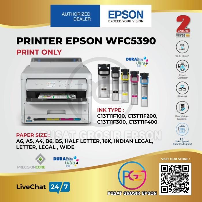Gambar Printer Epson Work Force Pro WF-C5390  WFC5390  WF C5390  WFC 5390 ORIGINAL dari Epson Online Store undefined Tokopedia