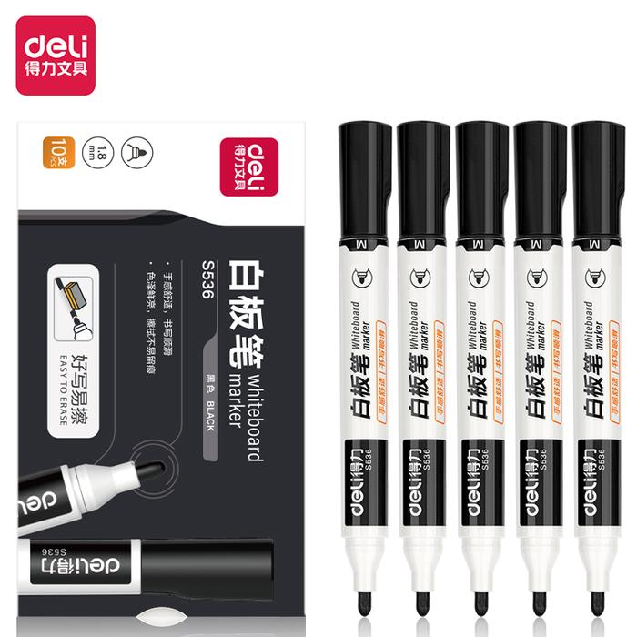 Gambar Deli Whiteboard Marker/ Spidol Papan Tulis  Hitam/Biru/Merah S536 - Hitam dari Deli Office Automative undefined Tokopedia