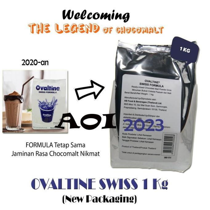 Gambar ready stock OVALTINE SWISS 1kg Formula Swiss Chocomalt Susu Coklat Malt - Ovaltine dari Toko serba krama undefined Tokopedia