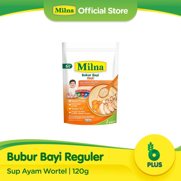 Gambar Milna Bubur Reguler 6m+ (Bubur Bayi Reguler 6 Bulan) - Sup Ayam Wrtel dari Hassenda Baby Shop undefined Tokopedia