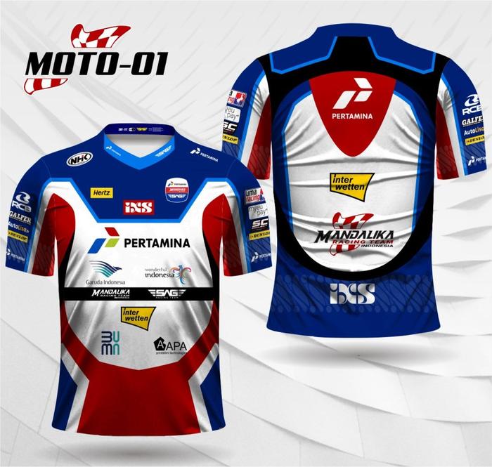 Gambar Jersey motogp mandalika baju kaos moto gp indonesia free custom - Merah, XL dari kaosjerseytokobaru undefined 5 Tokopedia