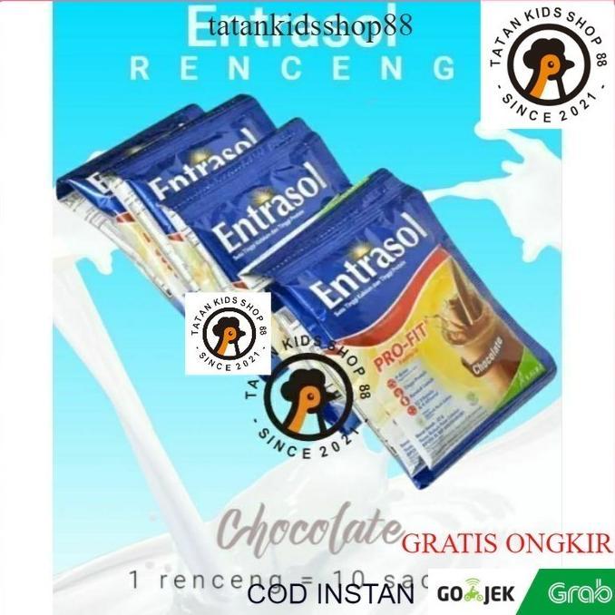 Gambar ORIGINAL Entrasol Renceng Isi 10 Sachet Susu Lansia Untuk Menjaga Kesehatan - Coklat dari evendy jaya undefined Tokopedia