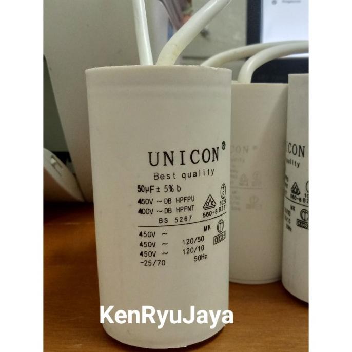 Gambar Kapasitor (Capacitor) Pompa 50Uf 450 Vac Unicon | New - Kabel dari PERMATA JAYA ELEKTRIK undefined Tokopedia