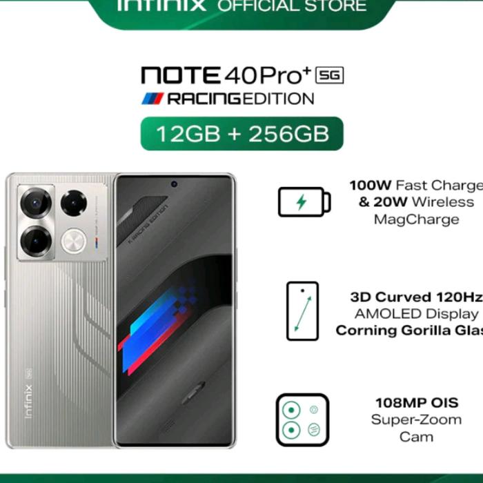 Gambar Infinix Note 40 Pro Plus 5G 12/256 Garansi resmi. Segel - Gray dari Asia Marina Store undefined Tokopedia