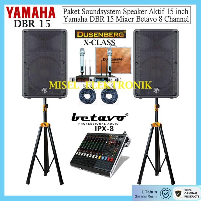 Jual Paket Sound System Speaker 15 Inch Yamaha DBR 15 Mixer