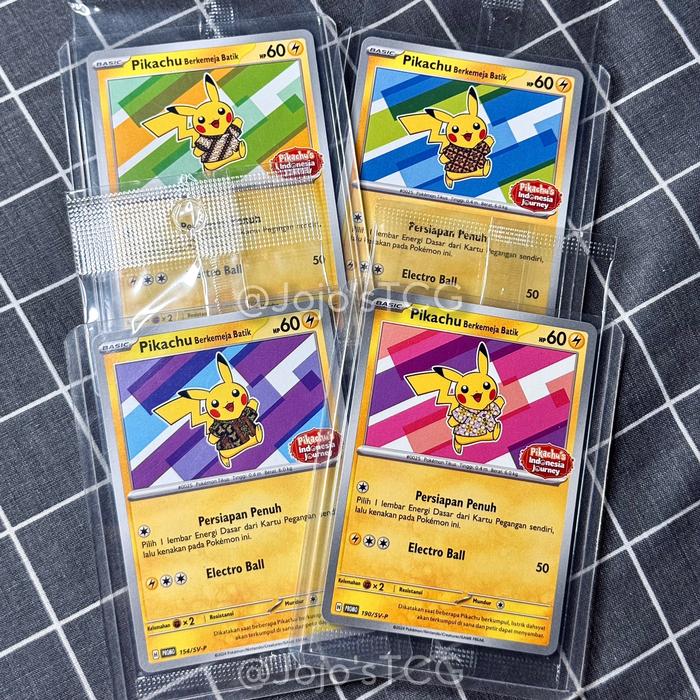 Pikachu Batik Completed Set - Pikachu Shirted Batik - Indonesia