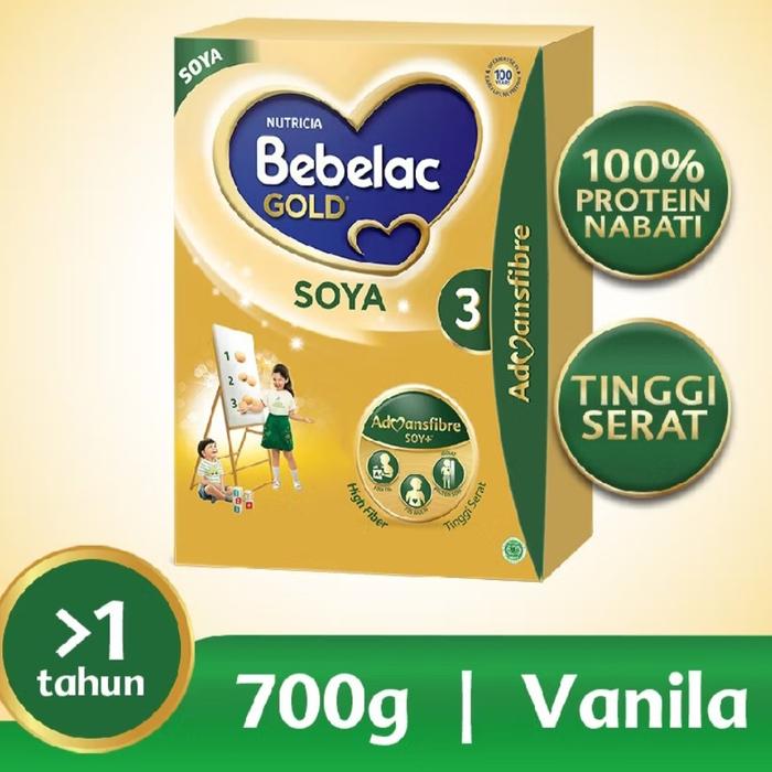 Gambar BEBELAC GOLD SOYA 3 SUSU FORMULA ANAK 700 GR dari Tumpangmart undefined Tokopedia